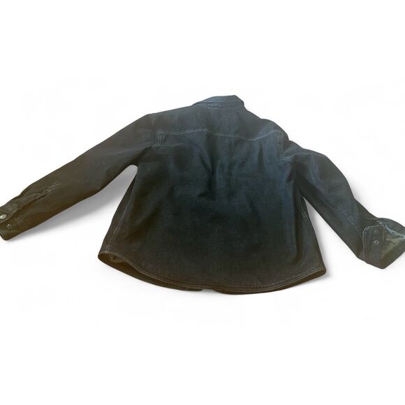 Red Head Men's Black Denim Button Up Jacket Bumper Fleece Lined Size M - Picture 6 of 9